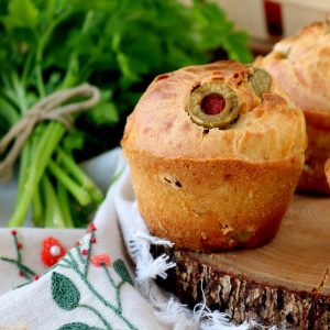 Muffins de Presunto com Azeitonas Recheadas