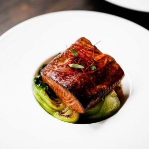 Salmão com especiarias Chinesas