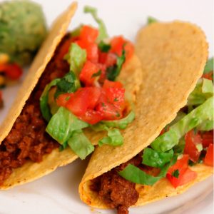 Tacos de carne picada