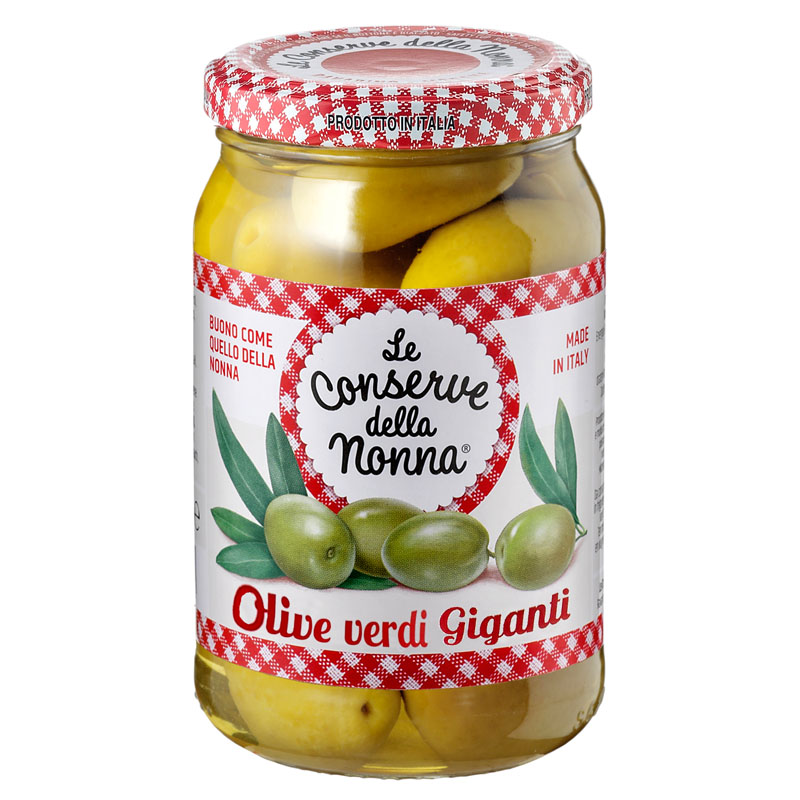 Le Conserve della Nonna Giant Green Olives in Brine 290g Le Conserve della Nonna Giant Green Olives in Brine 290g
