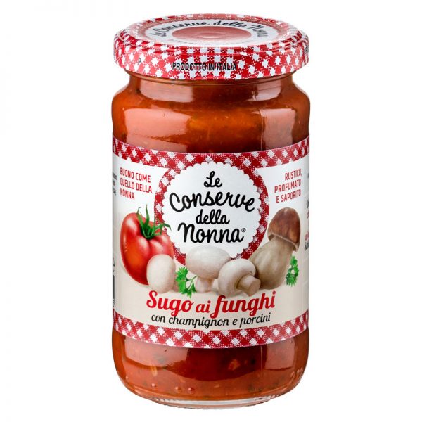Le Conserve della Nonna Tomato Sauce with Mushrooms 190g