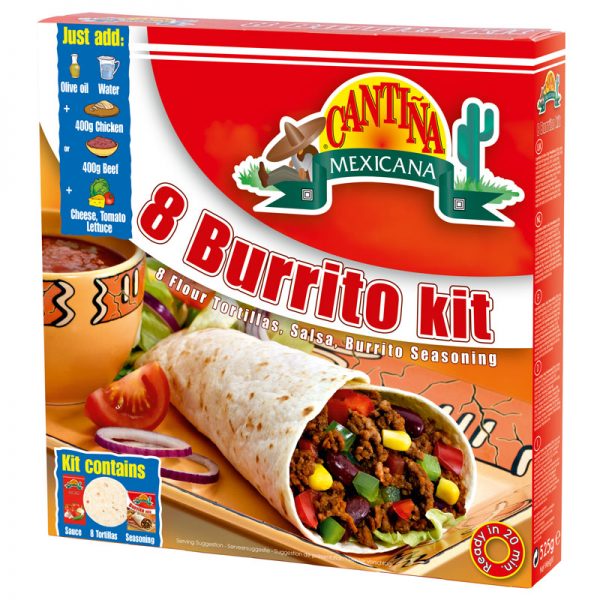 Cantina Mexicana 8 Burrito Kit 500g
