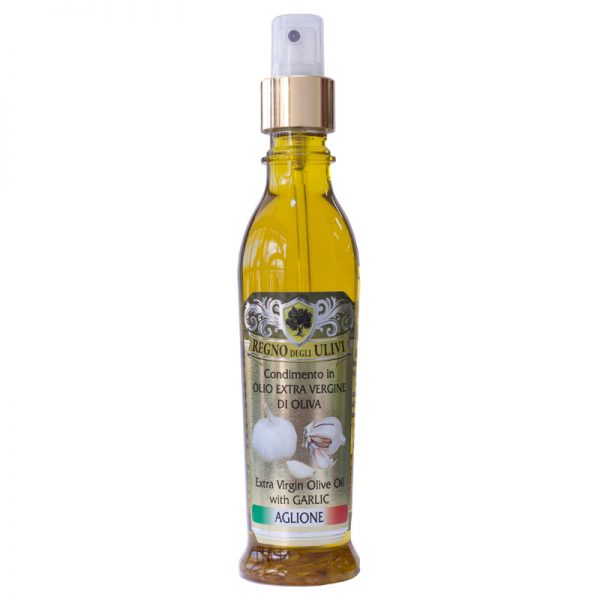 Regno degli Ulivi Olive Oil  Dressing with Garlic Spray 190ml