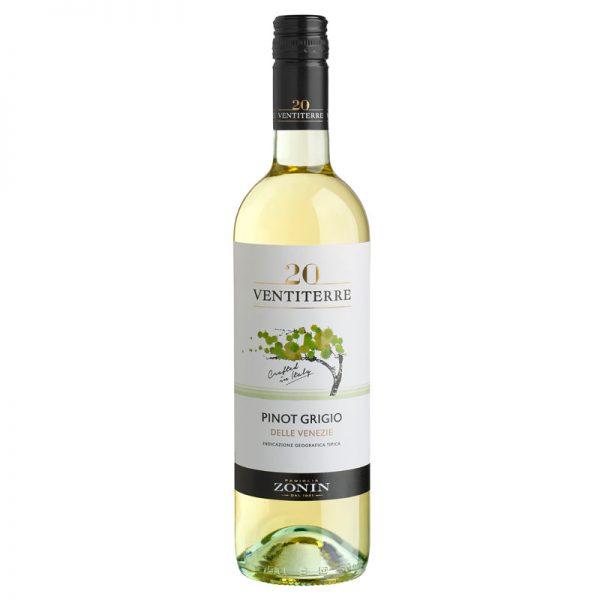 Zonin Pinot Grigio Ventirerre IGT White Wine 750ml