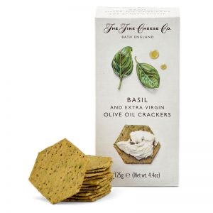 The Fine Cheese Co. Basil and Extra Virgin Olive Oil Crackers 125g