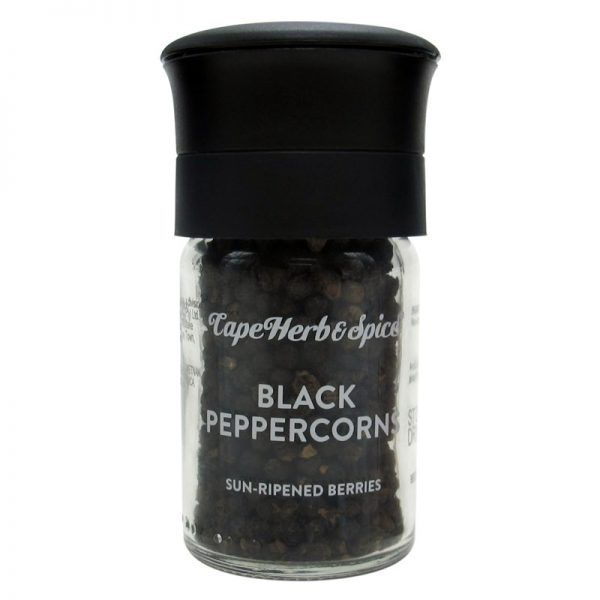 Cape Herb & Spice Black Peppercorns Sun Ripened Berries 30g