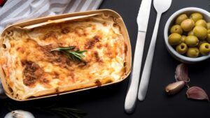 Lasanha de Bacalhau em Azeite com Alho