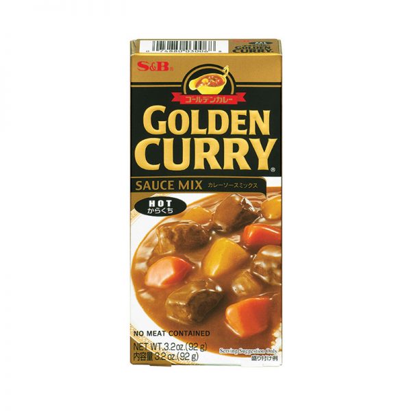 Cubos de Caril Golden Curry Hot S&B  92g