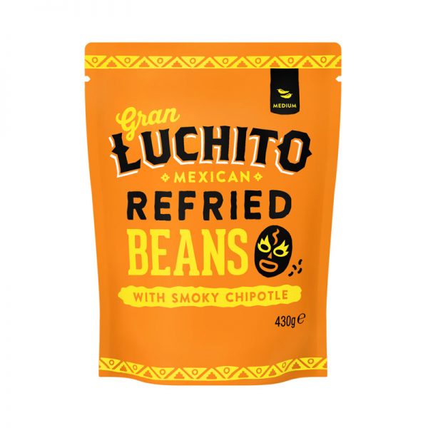 Gran Luchito Chipotle Flavoured Refried Beans 430g