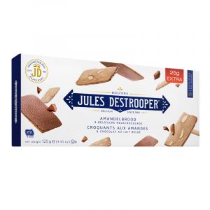 Thins Amêndoa e Chocolate de Leite Belga Jules Destrooper 125g
