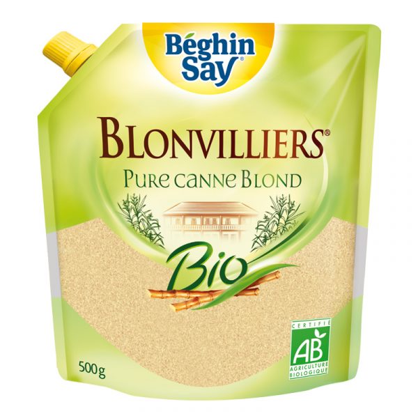 Béghin Say Blonvilliers Organic Brown Sugar Doypack 500g