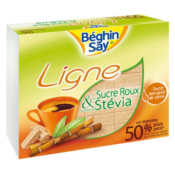 Béghin Say Brown Sugar Cubes with Stevia 250g