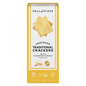 Crackers Tradicionais de Parmesão Paul & Pippa 130g