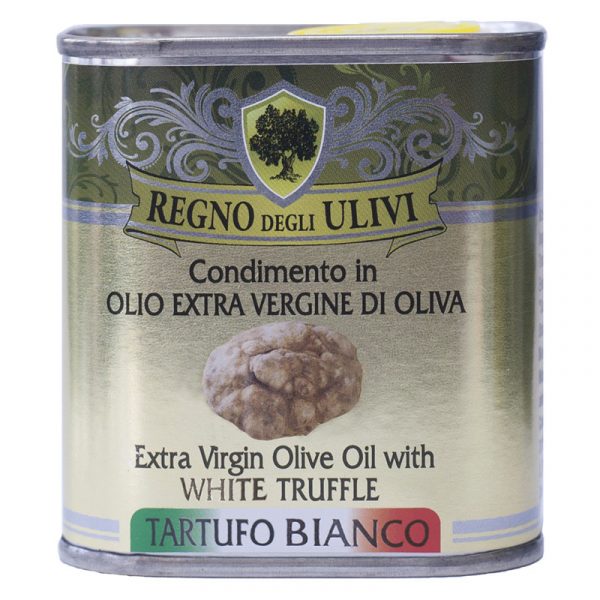 Regno degli Ulivi Olive Oil Dressing with White Truffle Tin 150ml