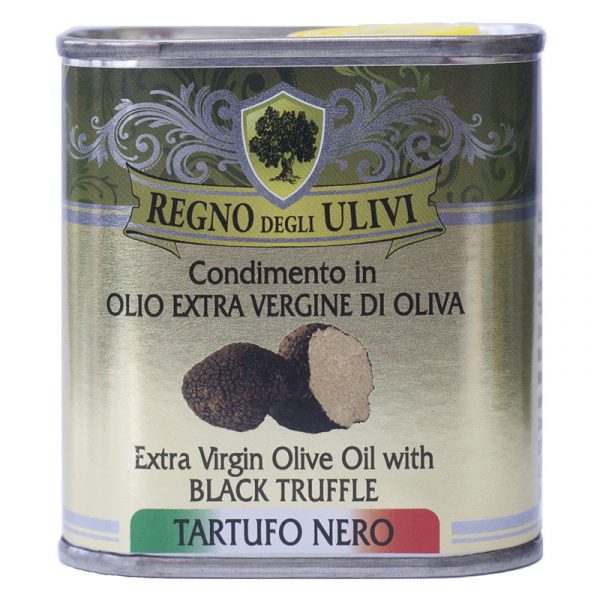Regno degli Ulivi Olive Oil  Dressing with Black Truffle Tin 150ml