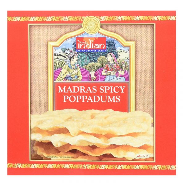 Truly Indian Spicy Madras Poppadoms 112g