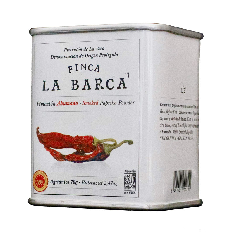 Finca La Barca BitterSweet Smoked Paprika Tin 70g Finca La Barca BitterSweet Smoked Paprika Tin 70g
