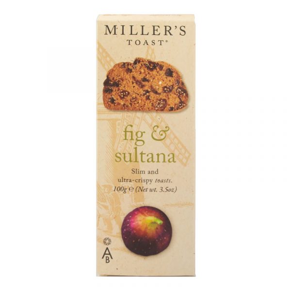 Artisan Biscuits Millers Toast with Fig and Sultana 100g
