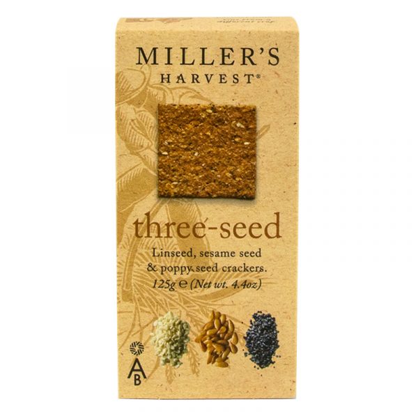 Artisan Biscuits Millers Harvest Three-seed Crackers 125g