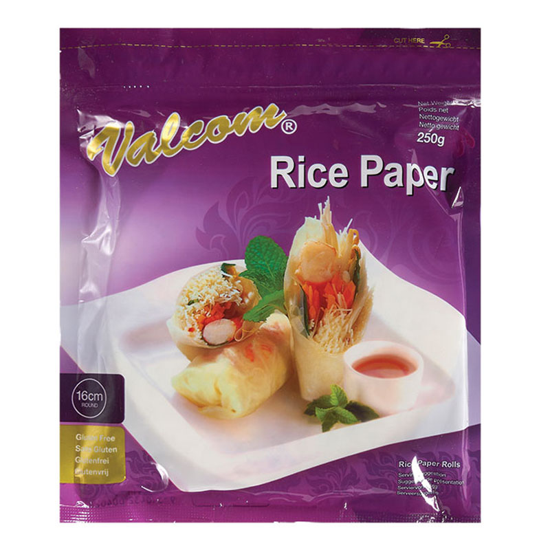 Valcom Round Rice Paper (16cm) 250g Valcom Round Rice Paper (16cm) 250g