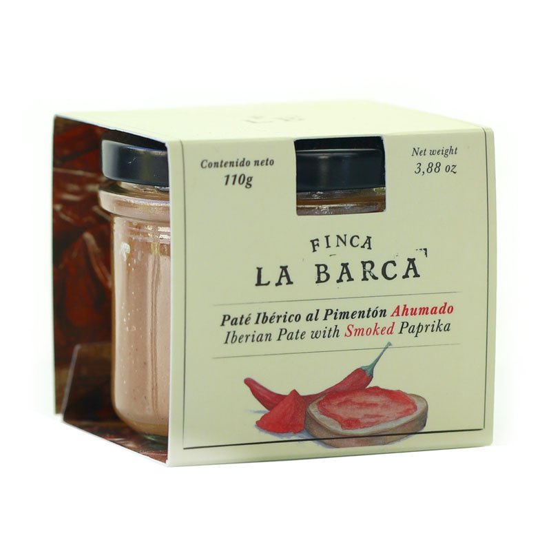 Patê Iberico com Paprica Fumada Finca La Barca 110g Patê Iberico com Paprica Fumada Finca La Barca 110g