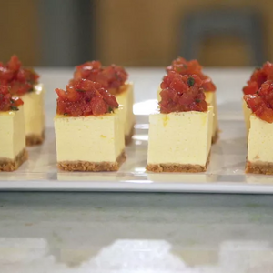 Savory Cheesecake with Tomato Confit