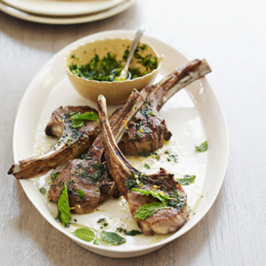 Lamb Ribs with Flavored Olive Oil