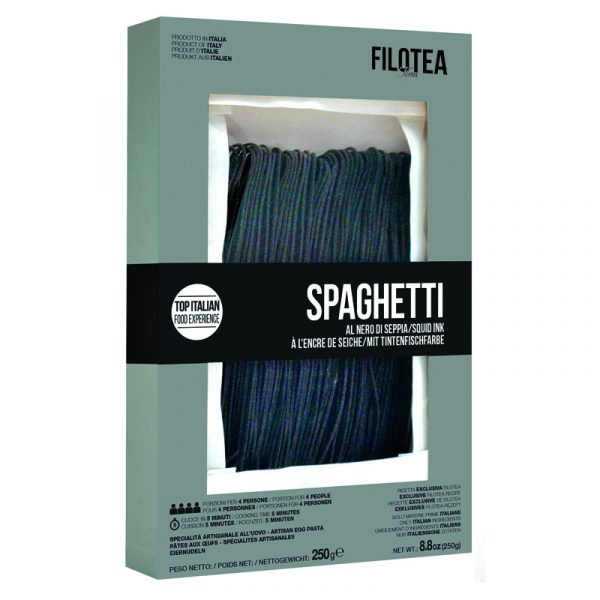 Massa Spaghetti Chitarra Nero Seppia Filotea 250g