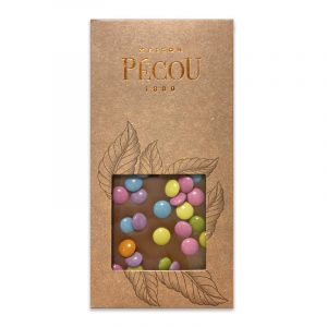 Tablete de Chocolate de Leite La Pétillante Maison Pécou 100g