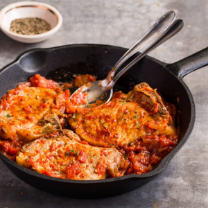 Costeletas de Porco com Pimentão de La Vera