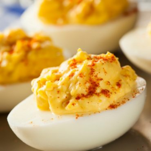 Stuffed Eggs with Hot Smoked Paprika