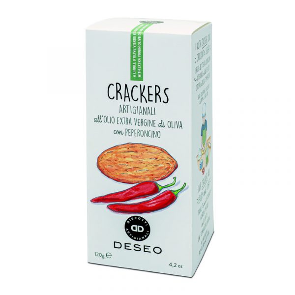 Deseo Extra Virgin Olive Oil Crackers with Chilli 120g