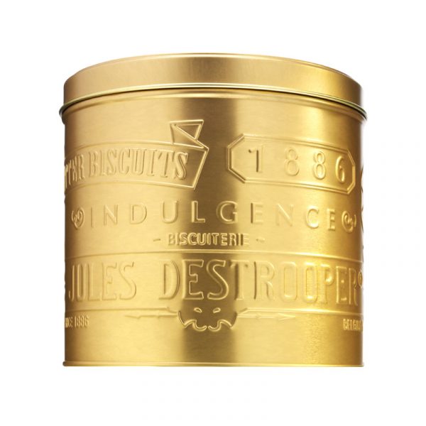 Jules Destrooper Golden Round Tin Small 200g