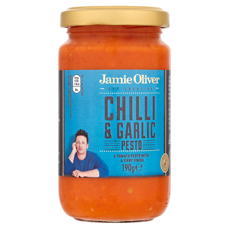 Pesto com Chilli e Alho Jamie Oliver 190g Pesto com Chilli e Alho Jamie Oliver 190g