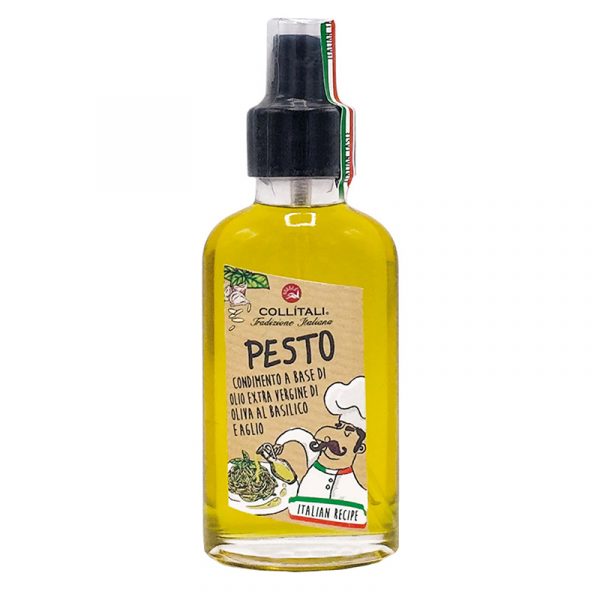 Condimento de Azeite aroma Pesto em Spray Collitali 100ml