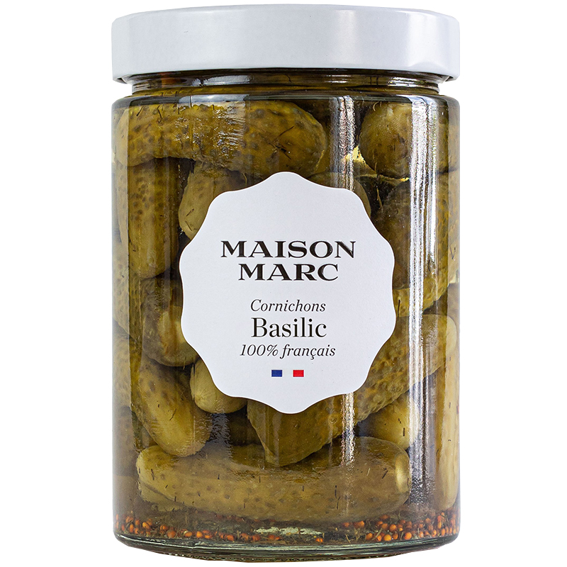 Cornichons com Manjericão Maison Marc 540g