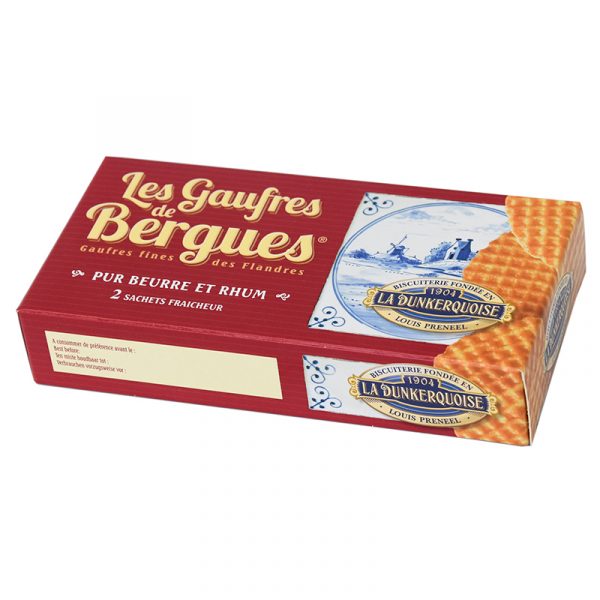 La Dunkerquoise Pure Butter Waffles with Rum 80g