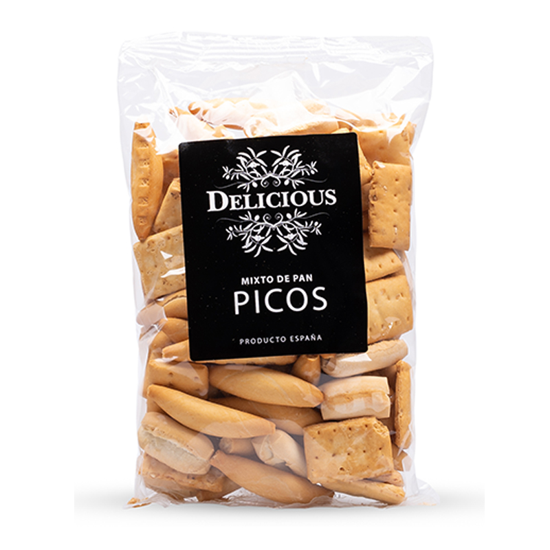 Tostas Picos - Mix Snacks de Pão Delicious 180g Tostas Picos - Mix Snacks de Pão Delicious 180g