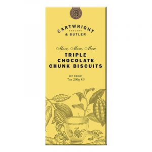 Biscoitos Triple Chocolate Chunk em Caixa Cartwright & Butler 200g