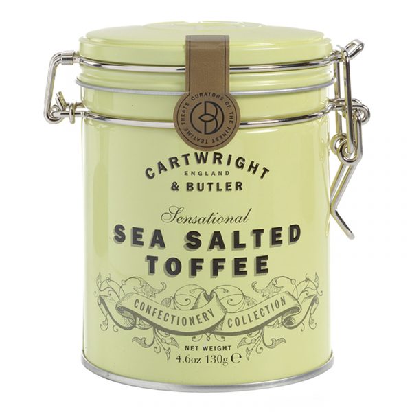 Cartwright & Butler Sea Salted Toffees in tin 130g