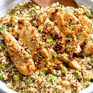 Chicken with vegetables and quinoa