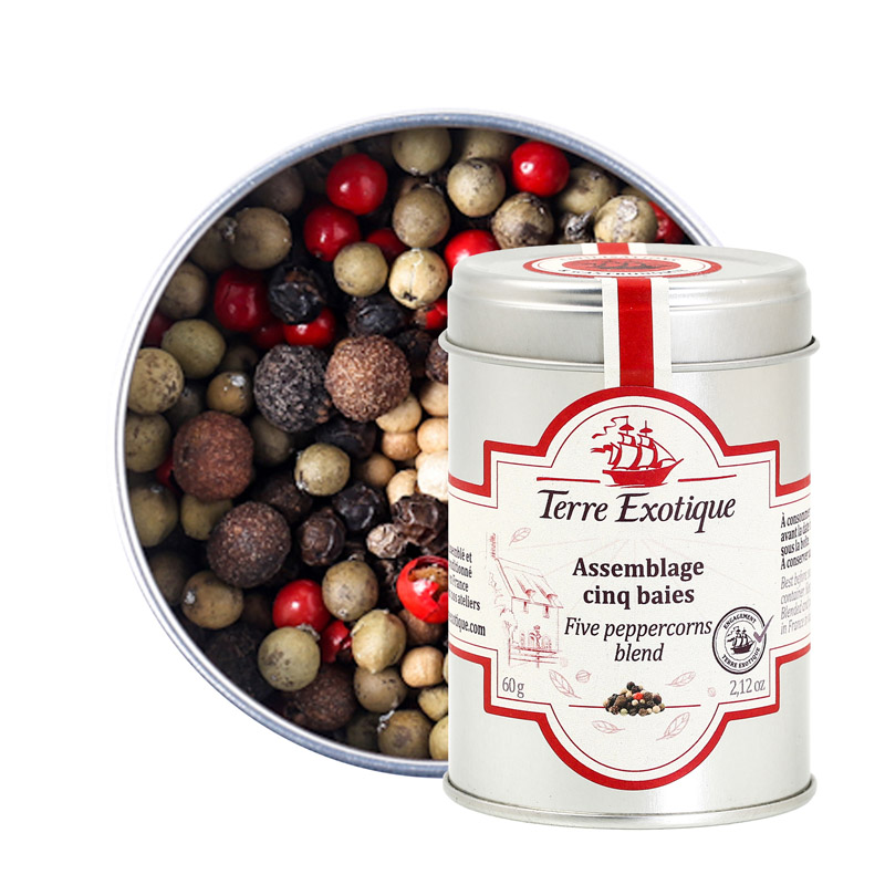 Terre Exotique Mixture of Five Peppers from France 60g Terre Exotique Mixture of Five Peppers from France 60g