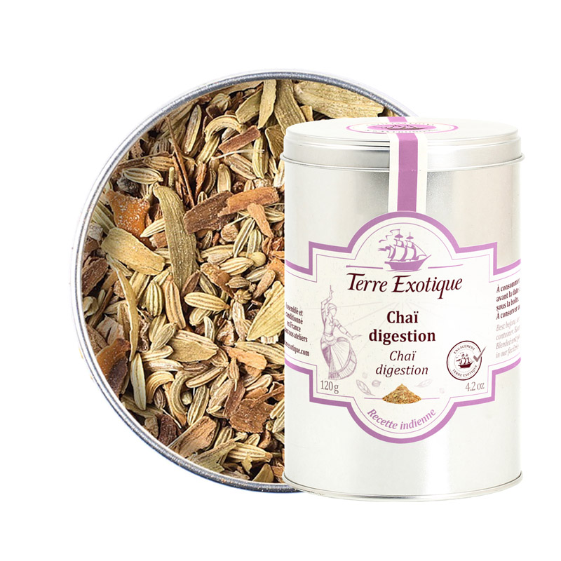 Mistura Especiarias Chai Digestão Terre Exotique 120g Mistura Especiarias Chai Digestão Terre Exotique 120g