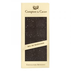Comptoir du Cacao Dark Chocolate Tablet with Guerande Sea Salt 90g