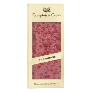 Tablete de Chocolate Ruby com Framboesa Comptoir du Cacao 90g