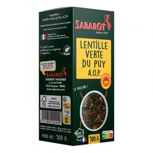 Lentilhas Verdes Du Puy DOP Sabarot 500g
