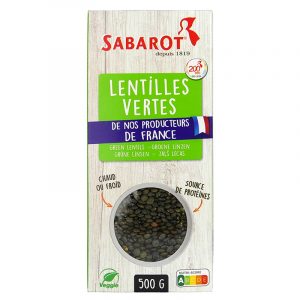 Sabarot Green Lentils 500g