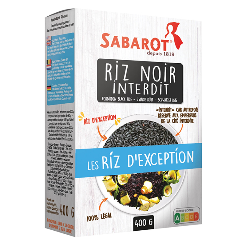 Arroz Preto Proibido Sabarot 400g Arroz Preto Proibido Sabarot 400g