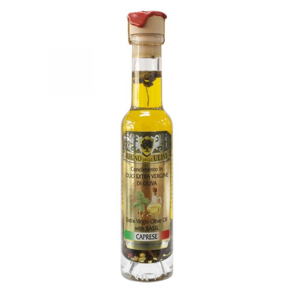 Regno degli Ulivi Olive Oil Dressing with Basil Caprese 100ml