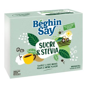 Cubos de Açúcar e Stevia Béghin Say 250g